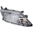 2010-2012 Ford Fusion - Passenger Side Headlight, with Bulb, Halogen, Clear Lens, CAPA Certified