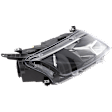 2010-2012 Ford Fusion - Passenger Side Headlight, with Bulb, Halogen, Clear Lens, CAPA Certified
