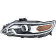 2010-2012 Ford Taurus - Driver Side Headlight, with Bulb, Halogen, Clear Lens