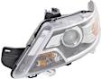 Driver Side Headlight, with Bulb, Halogen, Clear Lens, CAPA Certified