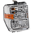 2008-2025 Ford E-350 Super Duty - Passenger Side Headlight, with Bulb, Halogen, Clear Lens