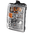 2008-2025 Ford E-350 Super Duty - Passenger Side Headlight, with Bulb, Halogen, Clear Lens