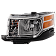 Driver Side Halogen Headlight, With bulb(s), OE Replacement
