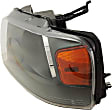 Driver Side Headlight, with Bulb, Halogen, Dark Gray Bezel