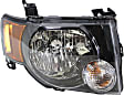 Passenger Side Headlight, with Bulb, Halogen, Production Date From December 2 2008, with Appearance Package, Clear Lens, Black Interior