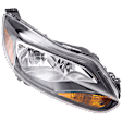 2012-2014 Ford Focus - Passenger Side Halogen Headlight, With bulb(s), OE Replacement