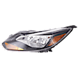 2014 Ford Focus - Driver Side Halogen Headlight, With bulb(s), Sedan, OE Replacement
