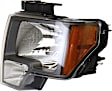 Passenger Side Headlight, with Bulb, Halogen, Gray Trim, CAPA Certified