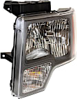 Passenger Side Headlight, with Bulb, Halogen, Gray Trim, CAPA Certified