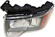 Passenger Side Headlight, with Bulb, Halogen, Gray Trim, CAPA Certified