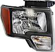 Driver Side Headlight, with Bulb, Halogen, Gray Trim, FX2 Model