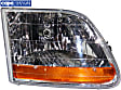 Passenger Side Headlight, with bulb, Halogen, Crew Cab Pickup, Harley-Davidson Style, CAPA Certified