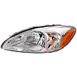 2000-2007 Ford Taurus - Driver Side Headlight, without Bulb, Halogen, without Centennial Edition, Clear Lens, Chrome Interior