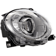 2012-2019 Fiat 500 - Passenger Side Headlight, with Bulb, Halogen, without Black Trim, 4 Cyl., 1.4L Engine, Hatchback