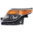 2015 Ford Explorer - Driver Side Halogen Headlight, With bulb(s), OE Replacement