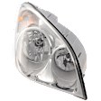 Passenger Side Headlight, with Bulb, Halogen, Clear Lens