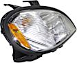 Passenger Side Headlight, with Bulb, Halogen, Clear Lens