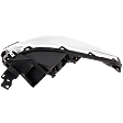 Passenger Side Headlight, with Bulb, Halogen, Except Titanium Models, CAPA Certified