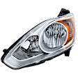 Driver Side Headlight, with Bulb, Halogen, Clear Lens, 4 Cyl., 2.0L Engine, CAPA Certified
