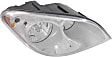 Passenger Side Headlight, with Bulb, Halogen, Clear Lens