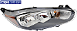 2014-2019 Ford Fiesta - Passenger Side Headlight, with Bulb, Halogen, Except Titanium Model, CAPA Certified
