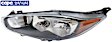 2014-2019 Ford Fiesta - Driver Side Headlight, with Bulb, Halogen, Except Titanium Model, CAPA Certified