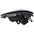Driver and Passenger Side Headlights, with Bulbs, Halogen, Black Interior, Projector Type
