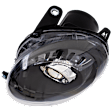 2012-2019 Fiat 500 - Driver Side Headlight, with Bulb, Halogen, with Black Trim, Hatchback, 4 Cyl., 1.4L Engine, CAPA Certified
