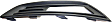 Front, Passenger Side Fog Light Trim, Textured Black, without Sport Package, SE Model