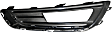 Front, Passenger Side Fog Light Trim, Black and Chrome, Titanium Model