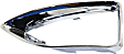 Front, Driver Side Fog Light Trim, Chrome, Hybrid/SEL Models