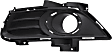 Front, Driver Side Fog Light Trim, Textured Black, Chrome Bezel (REPF108620) is Sold Separately