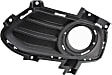 Front, Driver Side Fog Light Trim, Textured Black, Chrome Bezel (REPF108620) is Sold Separately