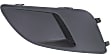 Front, Passenger Side Fog Light Cover, Black