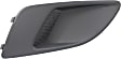 Front, Driver Side Fog Light Cover, Black