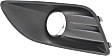 Front, Passenger Side Fog Light Trim, Textured Black