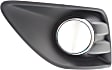 Front, Passenger Side Fog Light Trim, Textured Black
