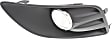 Front, Passenger Side Fog Light Trim, Textured Black
