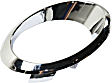Front, Passenger Side Fog Light Trim, Bezel, Chrome