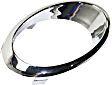 Front, Driver Side Fog Light Trim, Bezel, Chrome