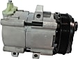 A/C Compressor, with Clutch, 6-Groove Pulley, 8/10 Cyl., 5.4/6.8/6.0L Engine