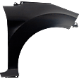 2011-2019 Ford Fiesta - Front, Passenger Side Fender, Without Rocker Molding Holes