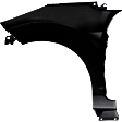 2011-2019 Ford Fiesta - Front, Passenger Side Fender, Without Rocker Molding Holes
