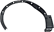Front, Passenger Side Fender Trim, Textured Black