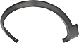 Front, Driver Side Fender Trim, Textured Black