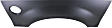 Rear, Driver Side, Upper Wheel Arch Repair Panel, Steel