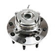 Front, Driver or Passenger Side Wheel Hub, With Bearing, With Sensor, 8 x 6.69 in. Bolt Pattern, 4WD