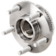 Front, Driver or Passenger Side Wheel Hub, With Bearing, 5 x 4.5 in. Bolt Pattern, RWD