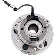 Front, Driver Side Wheel Hub, With Bearing, With Sensor, 5 x 4.25 in. Bolt Pattern