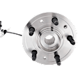 Front, Driver Side Wheel Hub, With Bearing, With Sensor, 5 x 4.25 in. Bolt Pattern